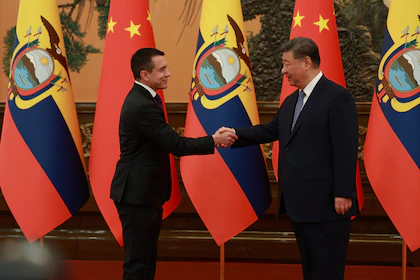 Daniel Noboa llegó a China para una visita de Estado enfocada en el comercio y la atracción de inversiones para Ecuador